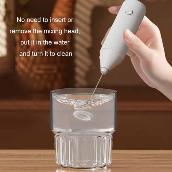 Mini Electric Handheld Milk Frother Cream Stirrer(Black)