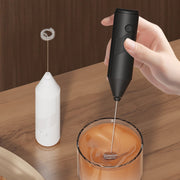 Mini Electric Handheld Milk Frother Cream Stirrer(Black)