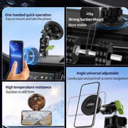 Lanparte Magnetic Car Phone Holder Adjustable Suction Cup Navigation Stand RBA-M01NB
