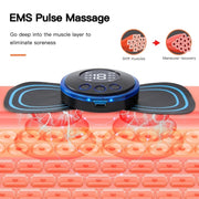SC-195B Mini Cervical Massage Stickers EMS Pulse Meridian Therapy Instrument, Spec: 2-In-1 Remote Upgrade Jack
