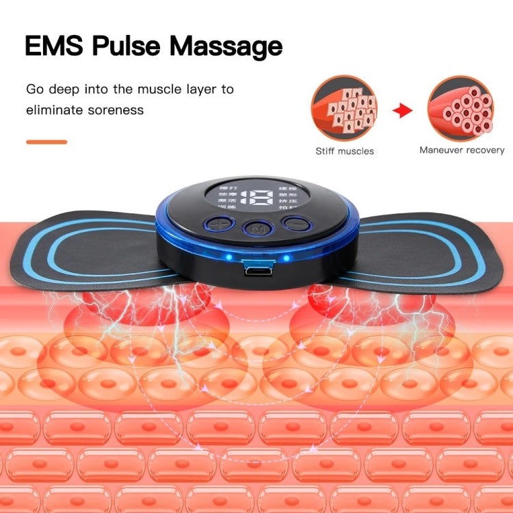SC-195B Mini Cervical Massage Stickers EMS Pulse Meridian Therapy Instrument, Spec: 4-In-1 Upgrade Jack