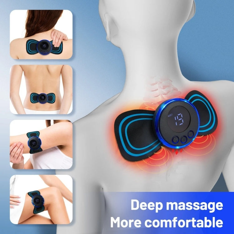 SC-195B Mini Cervical Massage Stickers EMS Pulse Meridian Therapy Instrument, Spec: 4-In-1 Upgrade Jack