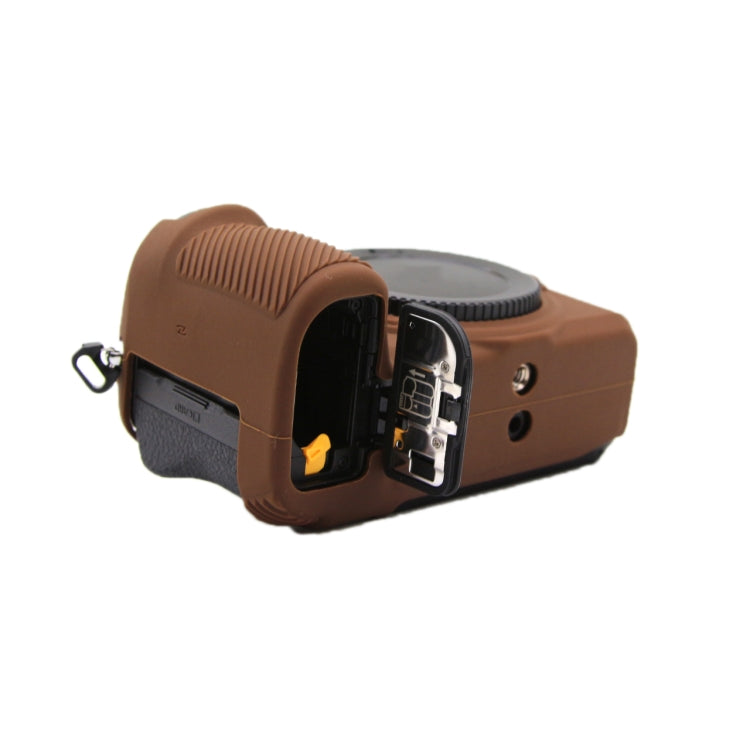 For Nikon Z6III Camera Protective Silicone Case, Color: Coffee
