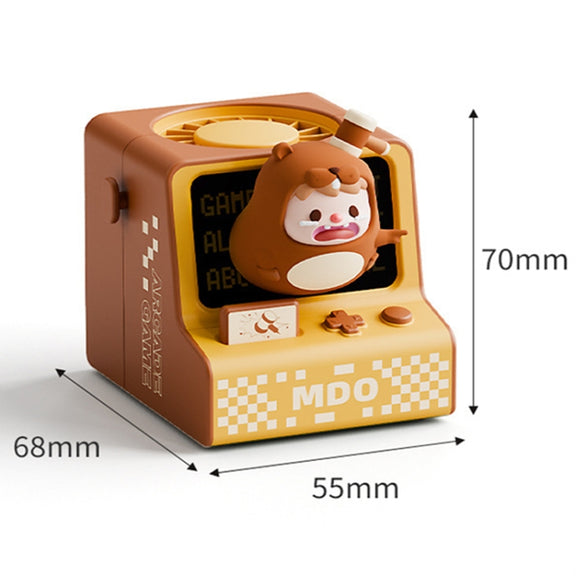 Cartoon Game Console Shape USB Charging Portable Bladeless Halter Fan(Water Pipe)