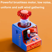 Cartoon Game Console Shape USB Charging Portable Bladeless Halter Fan(Water Pipe)
