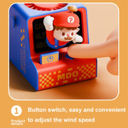 Cartoon Game Console Shape USB Charging Portable Bladeless Halter Fan(Water Pipe)