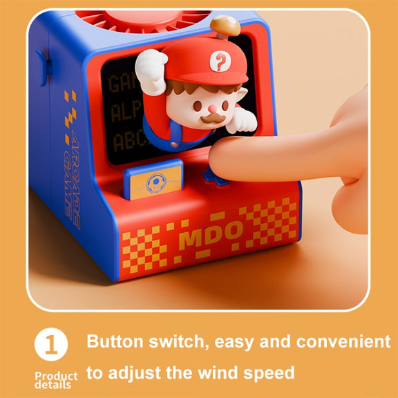 Cartoon Game Console Shape USB Charging Portable Bladeless Halter Fan(Water Pipe)