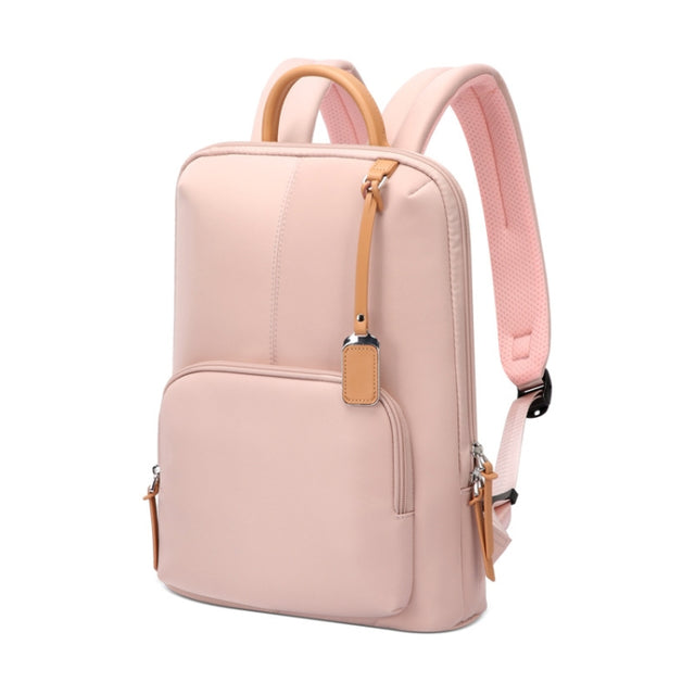 Bopai 62-126521 14-inch Laptop Thin and Light Business Water-resistant Backpack(Pink)