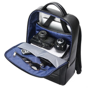 Bopai 61-123311 Large-Capacity First-Layer Cowhide Business Laptop Backpack(Black)