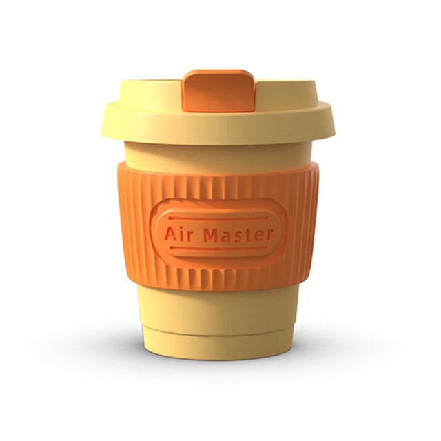 BEN.JACK Coffee Cup Car Perfume Air Conditioner Air Outlet Aromatherapy Ornaments(Light Yellow+Yellow)