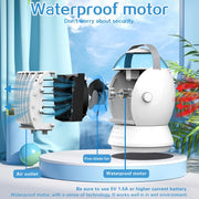 CF-009 USB Touch Spray Humidification Air Conditioning Fan Desktop Office Air Cooler(White)
