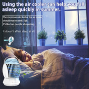 CF-009 USB Touch Spray Humidification Air Conditioning Fan Desktop Office Air Cooler(White)