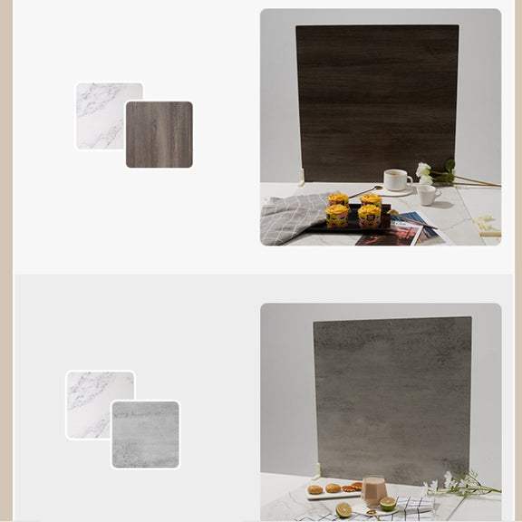 2pcs 40cm Double-Sided Background Board + 7pcs Backdrop Paper Photography Props Set, Spec: Set 2