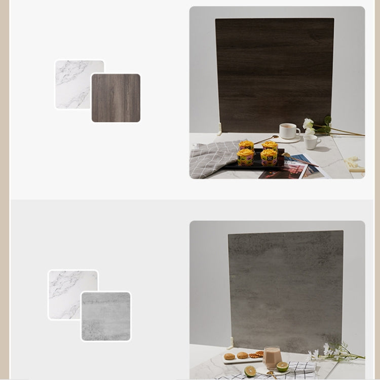2pcs 40cm Double-Sided Background Board + 7pcs Backdrop Paper Photography Props Set, Spec: Set 2