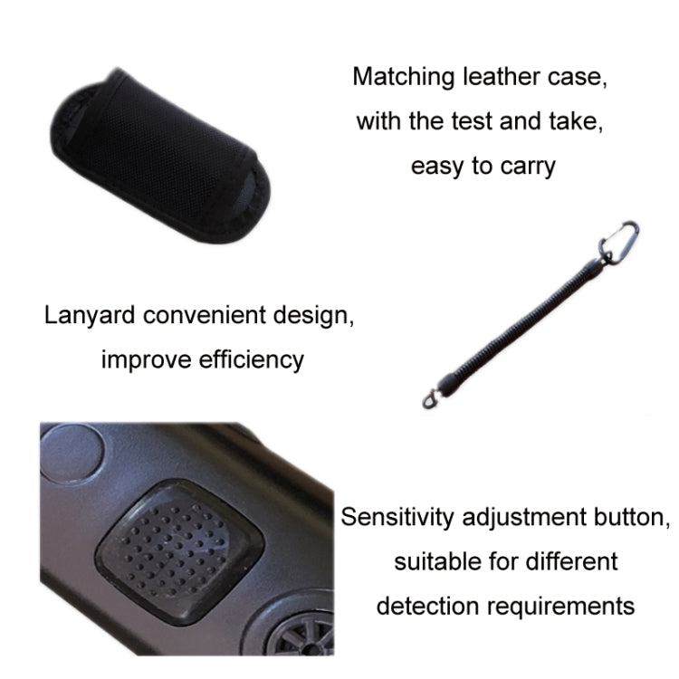 Mini Water-resistant Handheld Metal Positioning Rod Detector(Black)
