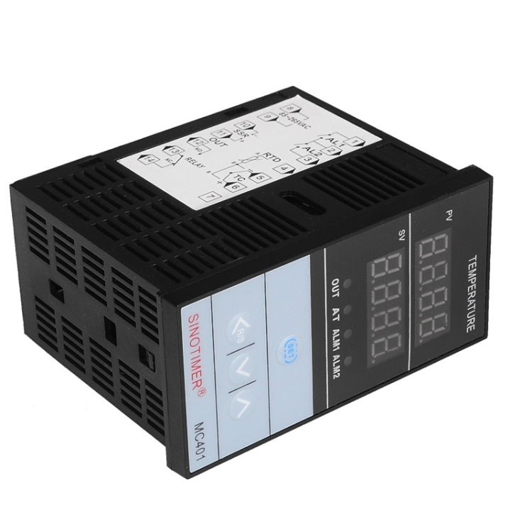 SINOTIMER MC401 Universal Input Short Case PID Intelligent Temperature Controller Meter Heating Cooling Relay SSR Solid State Output