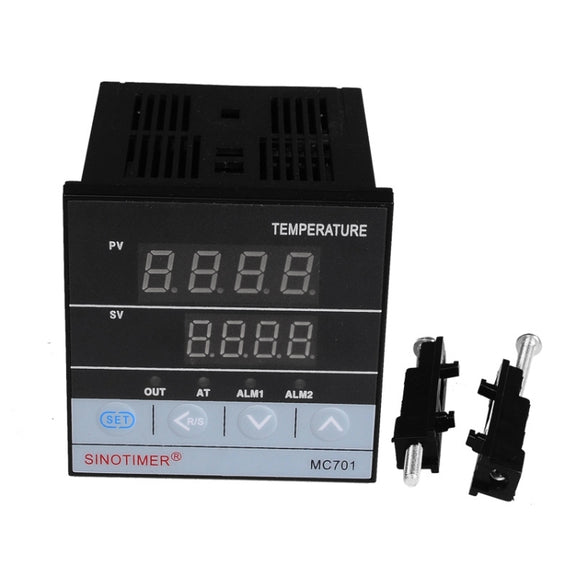 SINOTIMER MC701 Universal Input Short Case PID Intelligent Temperature Controller Meter Heating Cooling Relay SSR Solid State Output