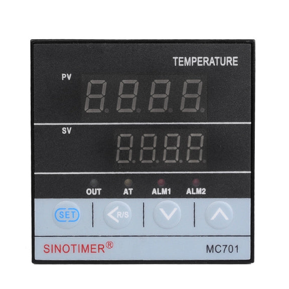 SINOTIMER MC701 Universal Input Short Case PID Intelligent Temperature Controller Meter Heating Cooling Relay SSR Solid State Output