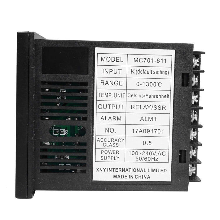 SINOTIMER MC701 Universal Input Short Case PID Intelligent Temperature Controller Meter Heating Cooling Relay SSR Solid State Output