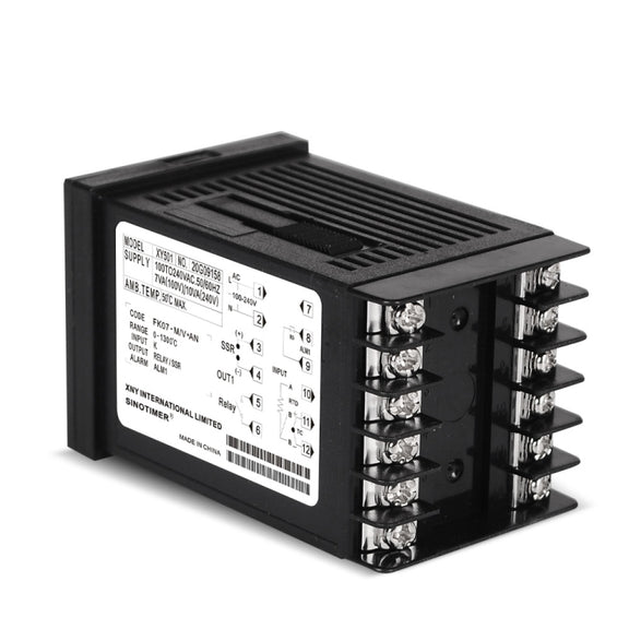 SINOTIMER XY501 Short Shell Intelligent PID Temperature Control Instrument Heating Refrigeration Relay SSR Solid State Output