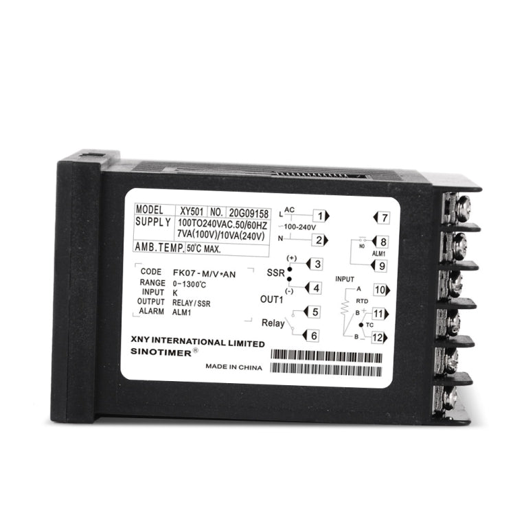 SINOTIMER XY501 Short Shell Intelligent PID Temperature Control Instrument Heating Refrigeration Relay SSR Solid State Output