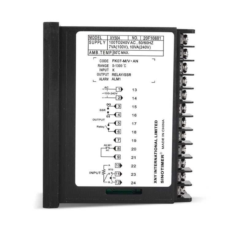 SINOTIMER XY504 Smart Temperature Control Instrument Short Case PID Heating Refrigeration Relay SSR Solid State Output