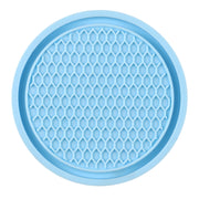 3pcs 7cm Car Diamond-free Water Coaster Interior Anti-slip Mat(Blue)