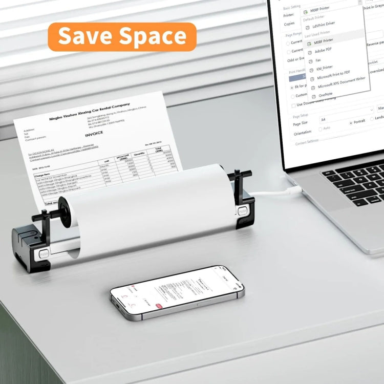Phomemo M08F Printer Holder For A4 Rolls Thermal Paper