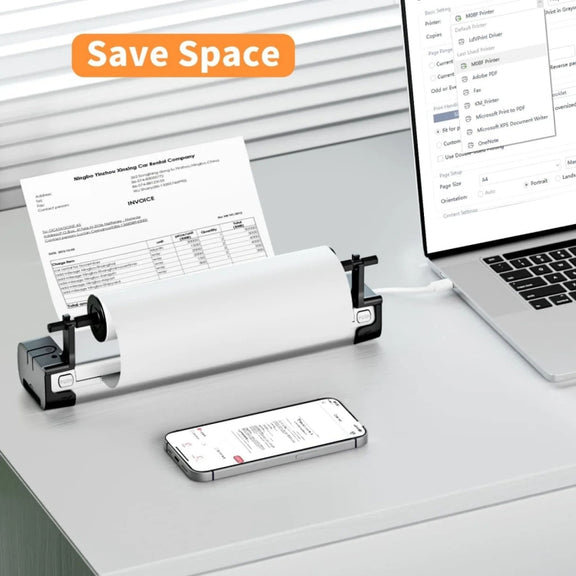 Phomemo M08F Printer Holder For A4 Rolls Thermal Paper