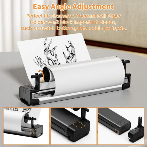 Phomemo M08F Printer Holder For A4 Rolls Thermal Paper