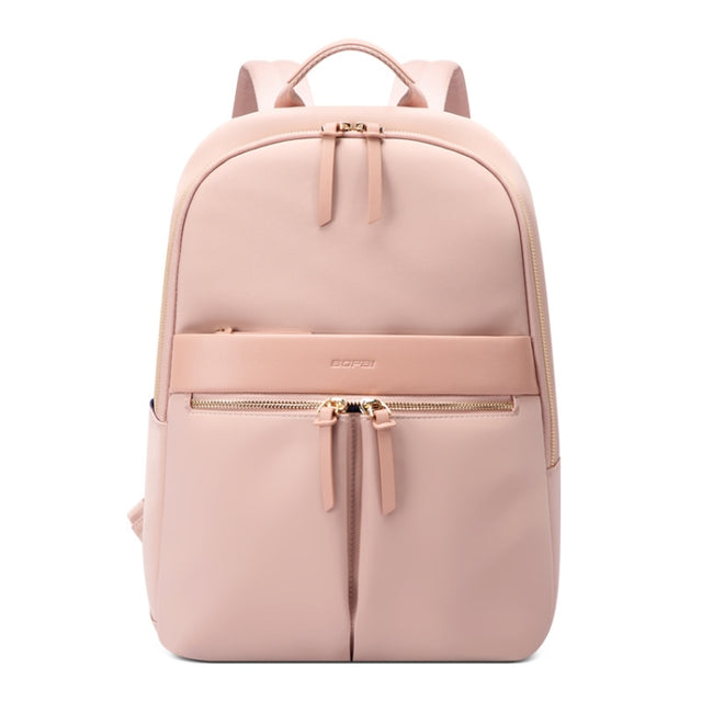 Bopai 14-inch Laptop Casual Lightweight Water-resistant Backpack(Pink)