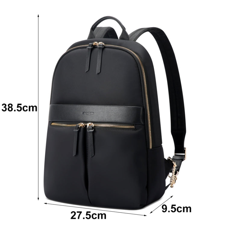 Bopai 14-inch Laptop Casual Lightweight Water-resistant Backpack(Black)
