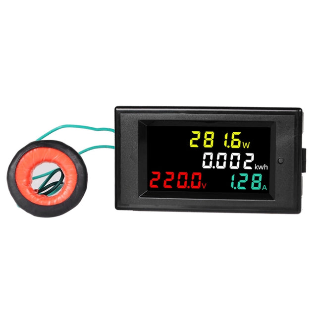 SINOTIMER SPM002 Liquid Crystals AC Digital Voltage And Current Meter Power Monitor, Specification: AC200-450V 100A