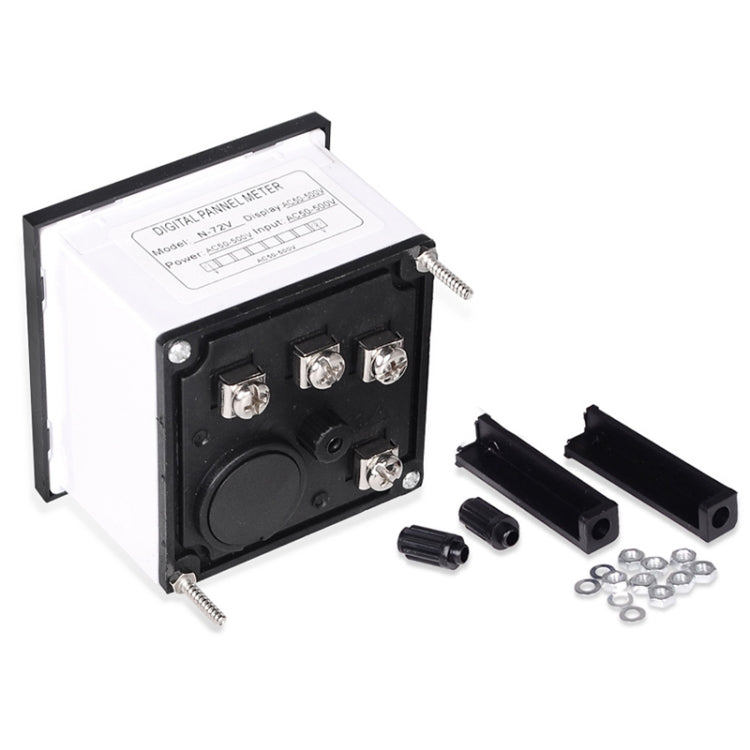 SINOTIMER N-72V AC Voltage Signal Indicator Square Turntable LED Digital Display Voltmeter