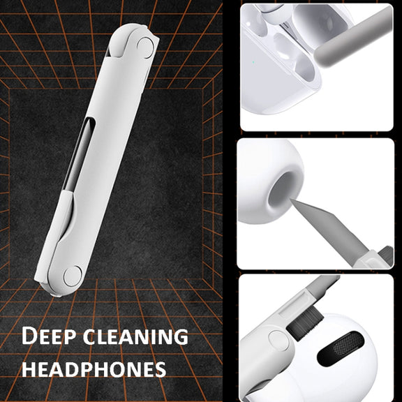 24 In 1 Bluetooth Headset Cleaning Pen Set Keyboard Mobile Phone Camera Dust Removal Brush(Red)