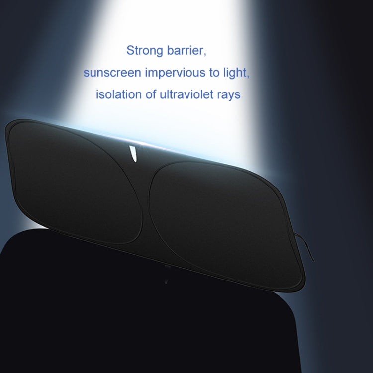 Car Front Windshield Heat Insulation Sun Protection Visor, Specification: Large Front Baffle + 2 Side Baffles