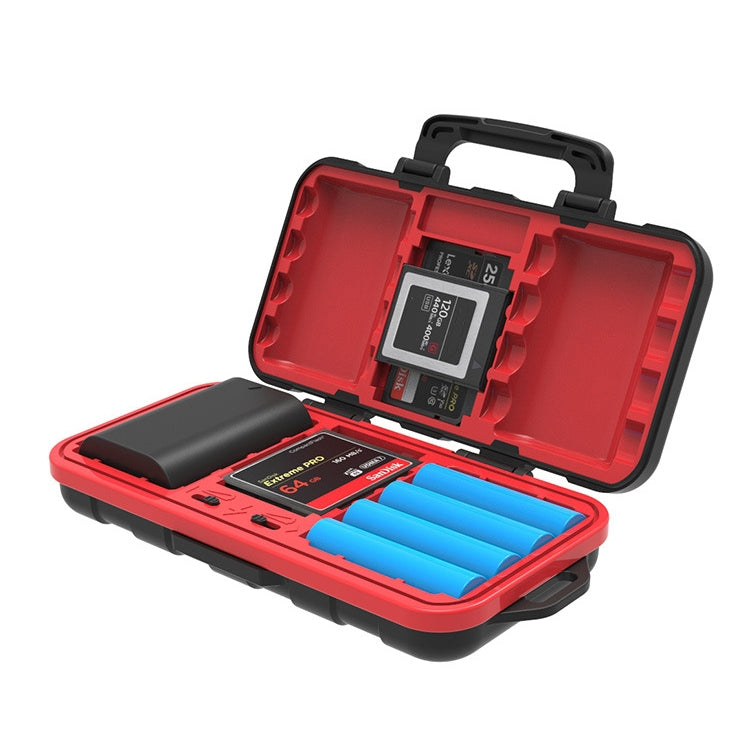 Desiontal LP-E6 Water-resistant SD Card Holder Camera Battery Case(Black)