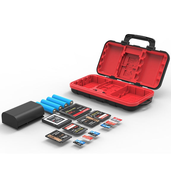 Desiontal LP-E6 Water-resistant SD Card Holder Camera Battery Case(Black)