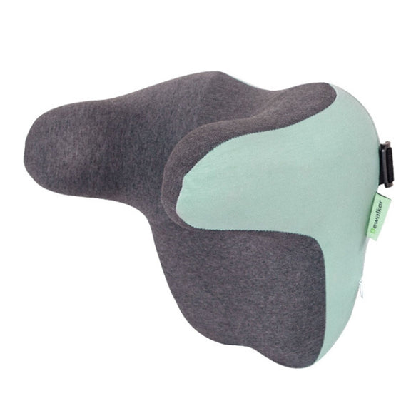 BEWALKER Car Headrest Memory Foam Neck Support Pillow Car Seat Cervical Cushion(Green)