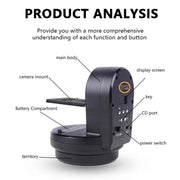 Desiontal YT-800 Cell Phone Camera Remote Control Gimbal 360 Rotation Panoramic Shooting Stabilizer(Standard)