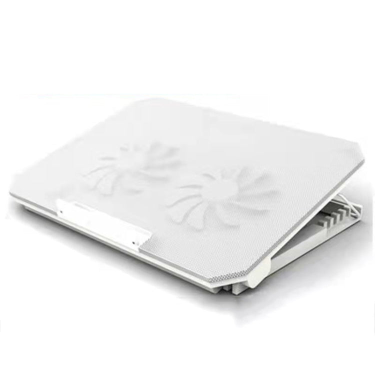NUOXI S200C Laptop Silent Radiator Multi-level Adjustable Metal Bracket Base(White)