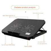 NUOXI S200C Laptop Silent Radiator Multi-level Adjustable Metal Bracket Base(Blue)