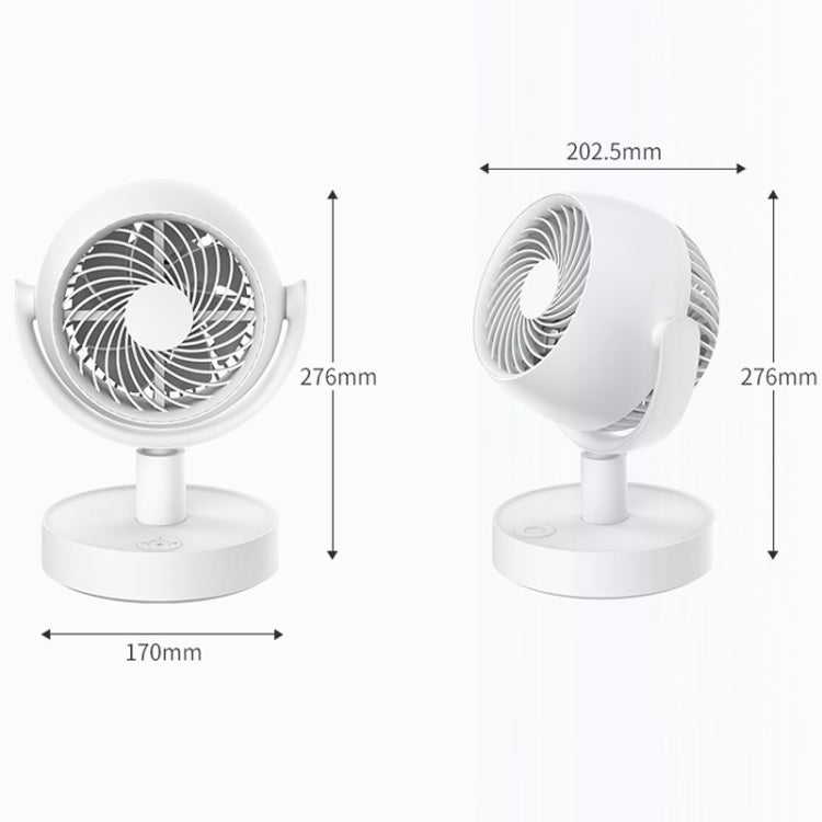 Desktop Air Circulation Fan Household Office Compact Mute Electrical Fan, Style: Battery Model