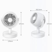 Desktop Air Circulation Fan Household Office Compact Mute Electrical Fan, Style: Battery Model