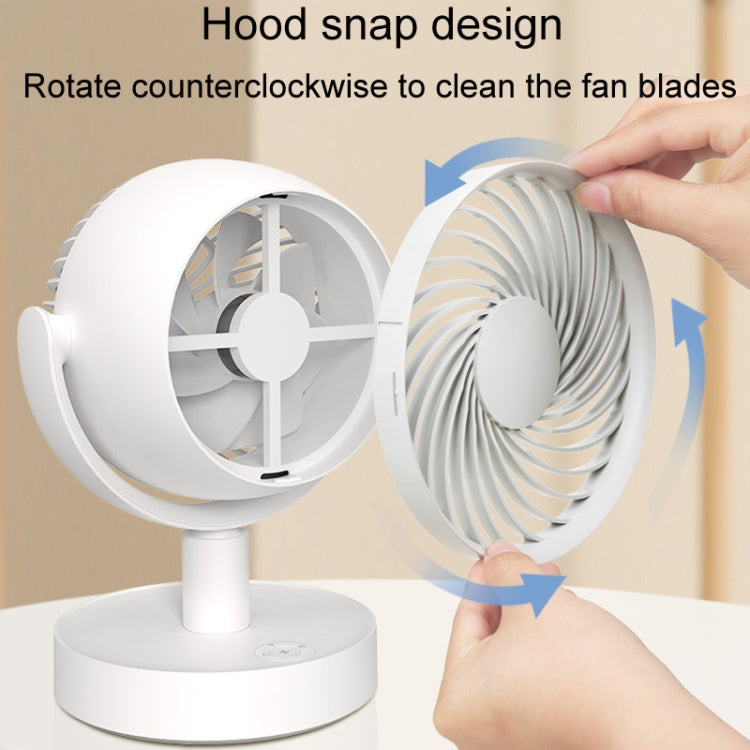 Desktop Air Circulation Fan Household Office Compact Mute Electrical Fan, Style: Battery Model