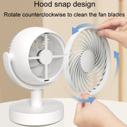 Desktop Air Circulation Fan Household Office Compact Mute Electrical Fan, Style: Battery Model