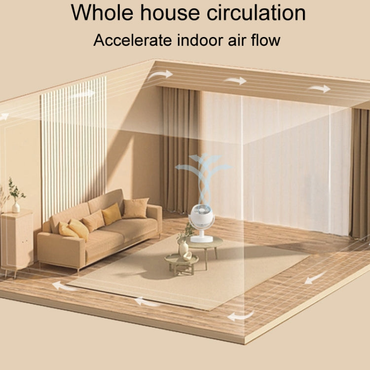 Desktop Air Circulation Fan Household Office Compact Mute Electrical Fan, Style: Battery Model