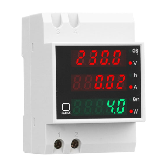 SINOTIMER SDM004 Din Rail AC Voltage Current Time Power Electricity Multi-Function Detection Meter