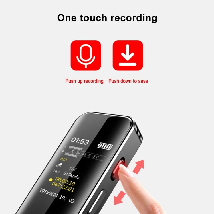 G1 0.96-Inch IPS Color Screen HD Smart Mini Noise Reduction Timer Recorder, Capacity: 32GB