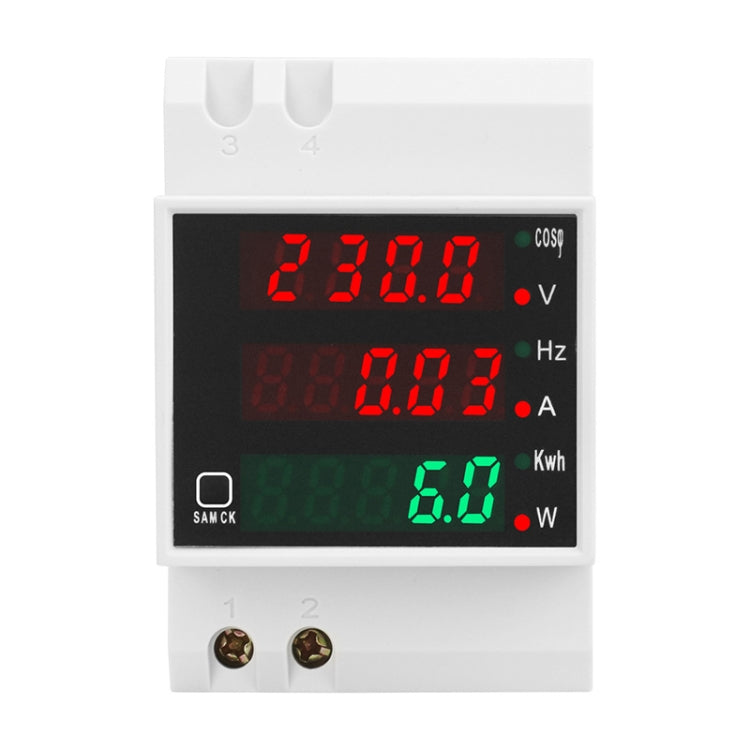 SINOTIMER SDM006 Din Rail AC Voltage Current Frequency Power Electricity Multi-Function Detection Meter